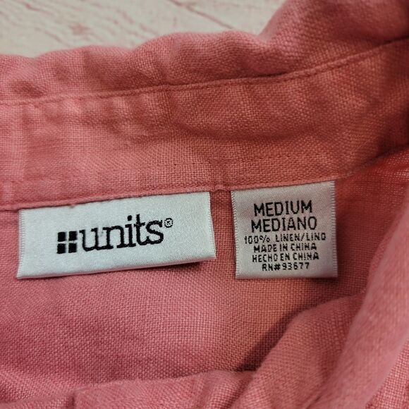 Units Linen button-down shirt M - Picture 4 of 5